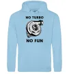 Мужская толстовка (худи) No turbo, no fun Голубой фото