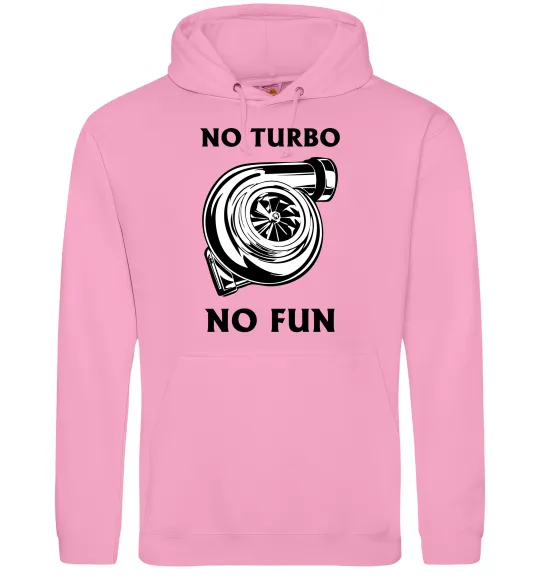 Жіноча толстовка (худі) No turbo, no fun Рожевий фото