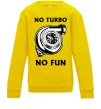 Дитячий світшот No turbo, no fun Сонячно жовтий фото
