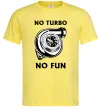 Чоловіча футболка No turbo, no fun Лимонний фото