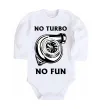 Детский боди No turbo, no fun Белый фото