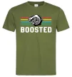 Мужская футболка Boosted tuning Оливковый фото