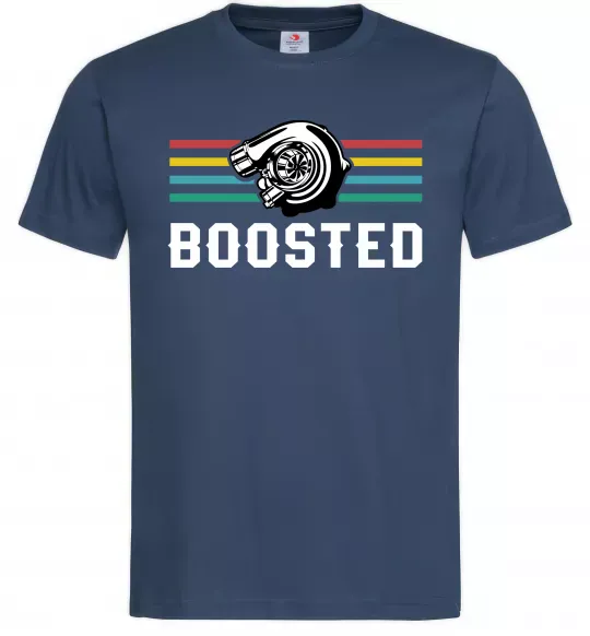Мужская футболка Boosted tuning Темно-синий фото