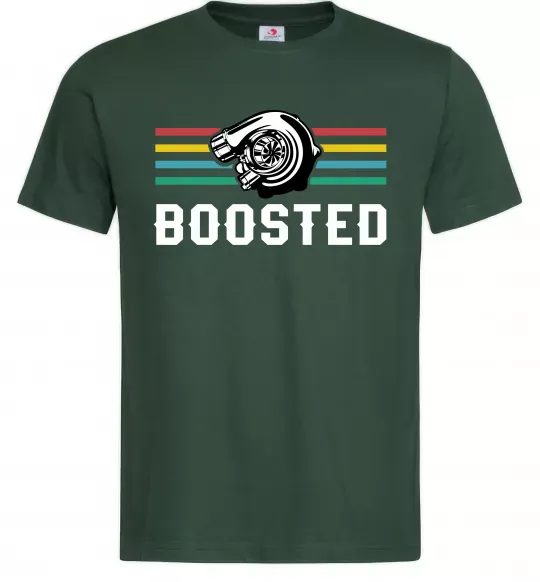 Мужская футболка Boosted tuning Темно-зеленый фото