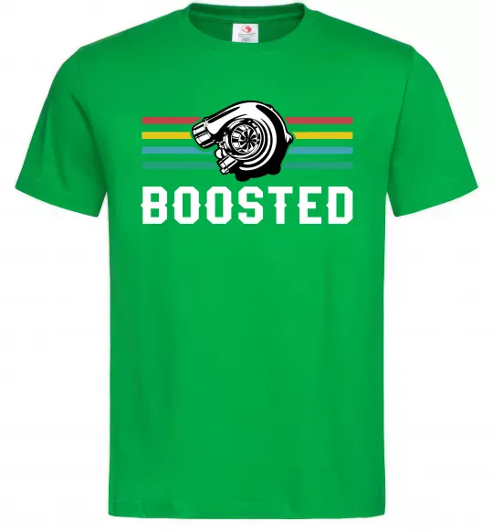 Мужская футболка Boosted tuning Зеленый фото