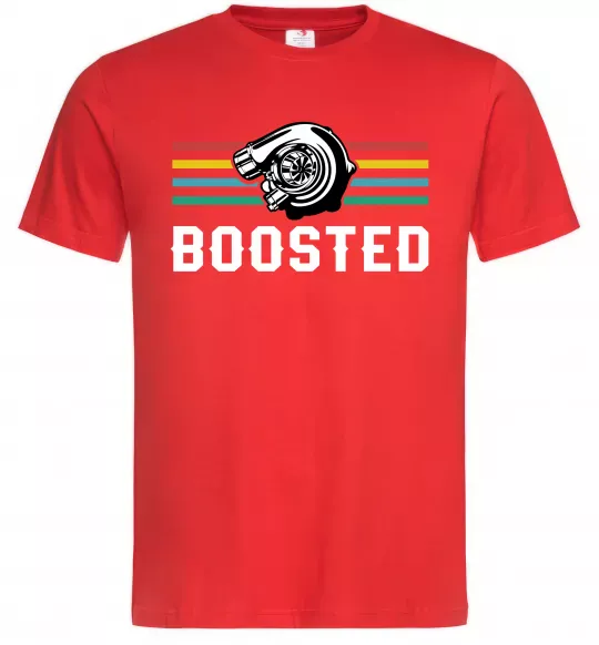 Мужская футболка Boosted tuning Красный фото