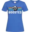 Жіноча футболка Boosted tuning Яскраво-синій фото