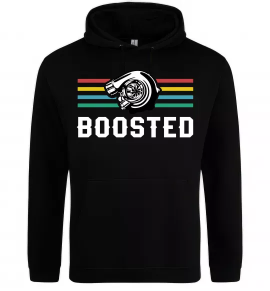 Мужская толстовка (худи) Boosted tuning Черный фото