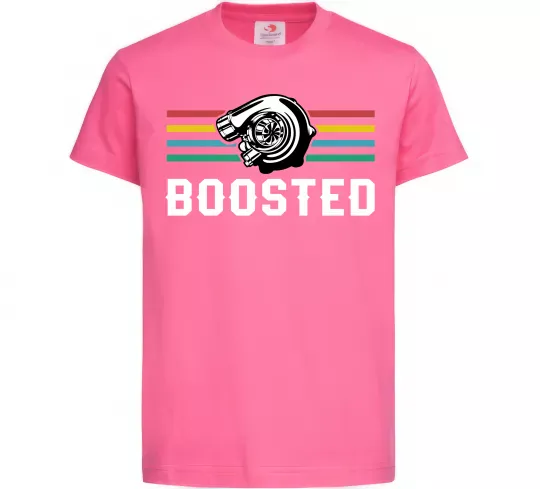 Детская футболка Boosted tuning Ярко-розовый фото