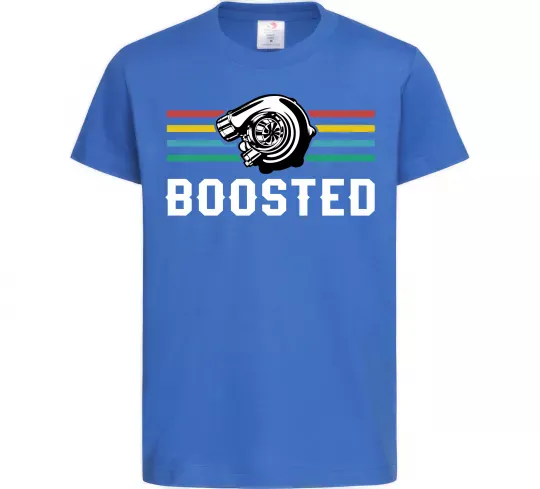 Детская футболка Boosted tuning Ярко-синий фото