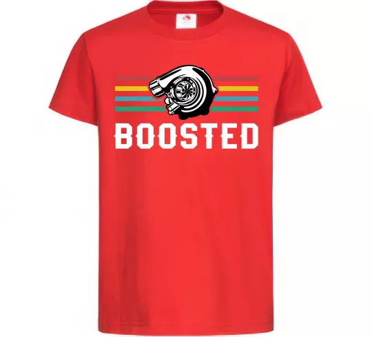 Детская футболка Boosted tuning Красный фото