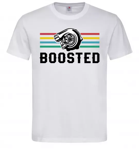 Мужская футболка Boosted tuning Белый фото