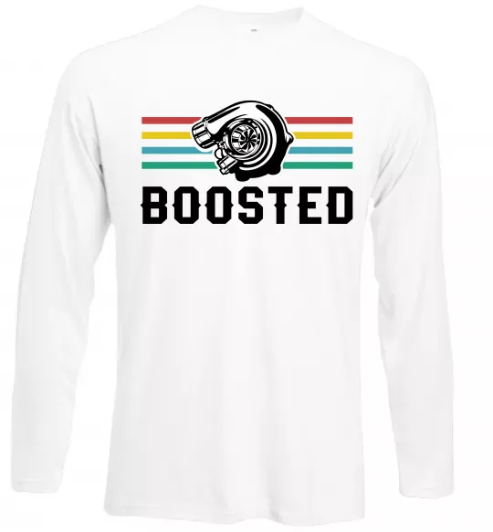 Лонгслів Boosted tuning Білий фото