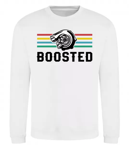 Свитшот Boosted tuning Белый фото