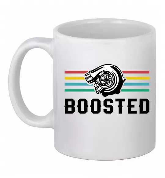Чашка керамічна Boosted tuning Білий фото