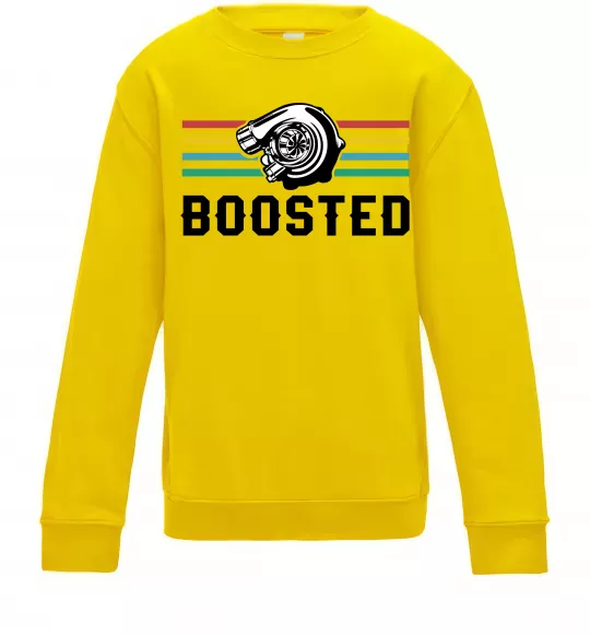Детский Свитшот Boosted tuning Солнечно желтый фото