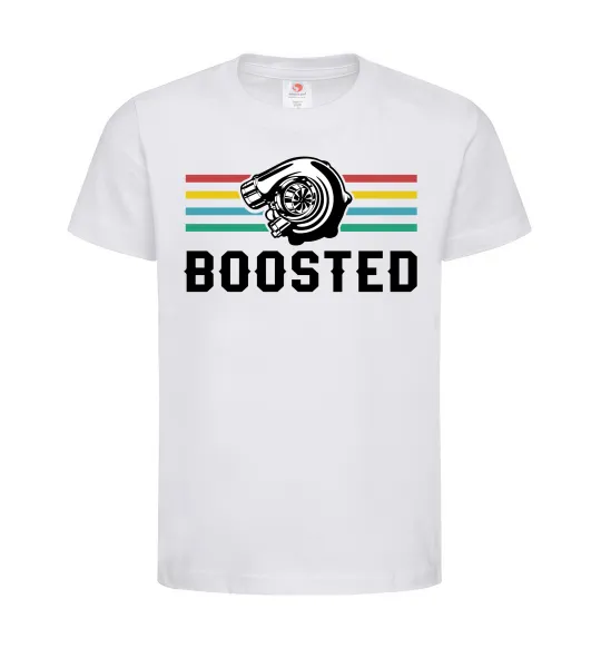 Детская футболка Boosted tuning Белый фото