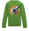 Детский Свитшот Тюнінг вогонь Лаймовый фото