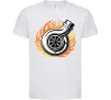 Детская футболка Тюнінг вогонь Белый фото