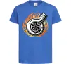 Детская футболка Тюнінг вогонь Ярко-синий фото