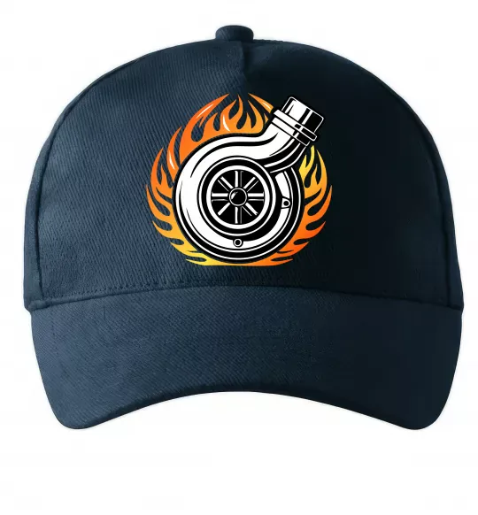 Кепка Тюнінг вогонь Темно-синій фото