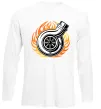 Лонгслив Тюнінг вогонь Белый фото