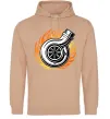 Мужская толстовка (худи) Тюнінг вогонь Песочный фото