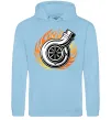 Женская толстовка (худи) Тюнінг вогонь Голубой фото