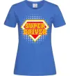 Женская футболка Super driver Ярко-синий фото