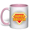 Чашка с цветной ручкой Super driver Нежно розовый Чашка с цветной ручкой Super driver Нежно розовый фото