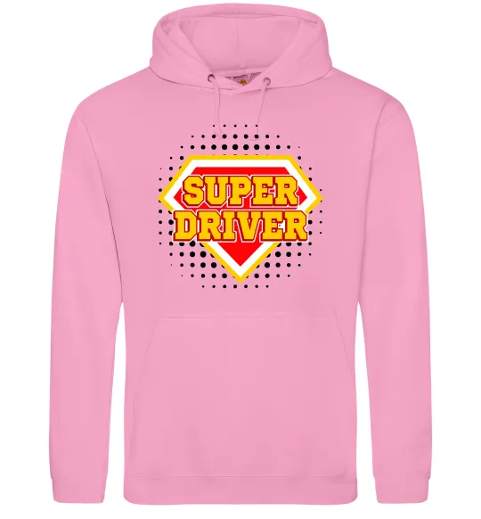 Женская толстовка (худи) Super driver Розовый фото