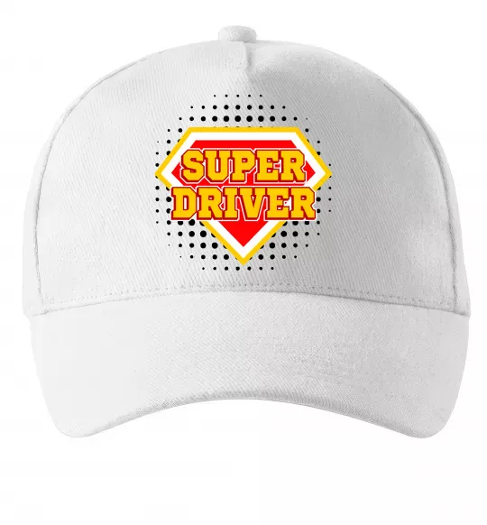 Кепка Super driver Білий фото