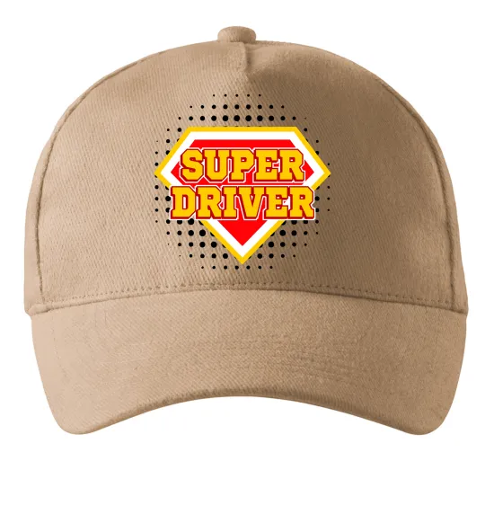 Кепка Super driver Песочный фото