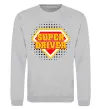 Свитшот Super driver Серый меланж фото
