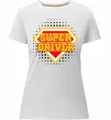 Женская премиум футболка Super driver Белый фото