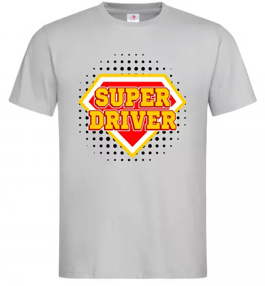 Мужская футболка Super driver Серый фото