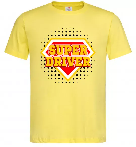 Мужская футболка Super driver Лимонный фото