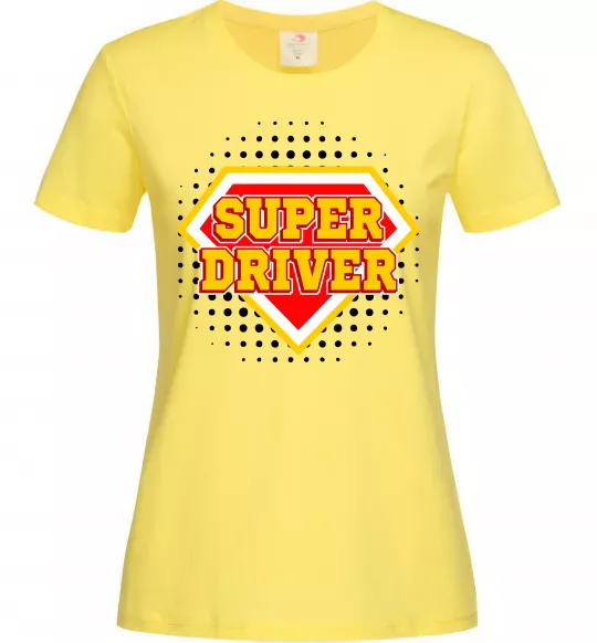 Женская футболка Super driver Лимонный фото