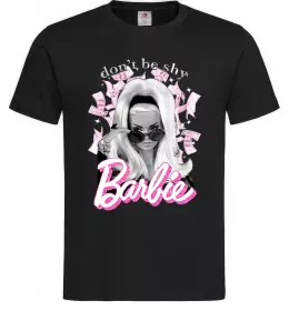 Чоловіча футболка Barbie dont be shy, колір - чорний, розмір - S Чорний фото