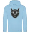Жіноча толстовка (худі) Сова графіка Блакитний фото