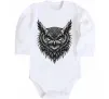 Детский боди Сова графіка Белый фото