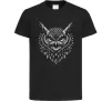Дитяча футболка Сова графіка Чорний фото