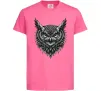 Дитяча футболка Сова графіка Яскраво-рожевий фото