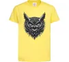 Дитяча футболка Сова графіка Лимонний фото