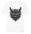 Футболка Оверсайз Сова графіка Белый фото