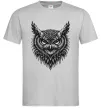 Чоловіча футболка Сова графіка Сірий фото