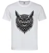 Чоловіча футболка Сова графіка Білий фото