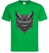 Чоловіча футболка Сова графіка Зелений фото