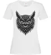 Женская футболка Сова графіка Белый фото