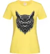 Женская футболка Сова графіка Лимонный фото